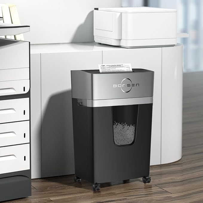 BONSEN 12-Sheet Micro Cut Paper Shredder - Image 8