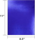 Hygloss Metallic Cardstock Sheets – 25 Shiny Dark Blue Sheets, 8.5” x 11” - Image 4