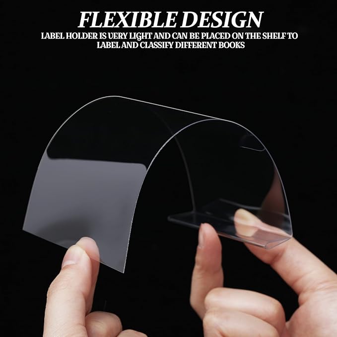 Containlol 50 Pcs Moveable Shelf Label Holders - Image 4
