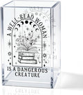 QYUVK A Well-read Woman Is A Dangerous Creature Acrylic Pencil Holder Cup by QYUVK