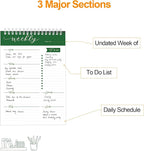 Weekly Planner Notebook, To Do List Notepad - Image 2