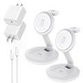 3 in 1 Foldable Magnetic Wireless Charging Station, iPhone Mag-Safe Charger by Unknown