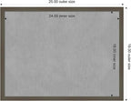 Amanti Art Grey Framed Magnetic Board 19x25 Medium Vision Board - Image 4
