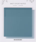 DiverseBee 50 Sheets Pastel Transparent Sticky Notes, 3x3” Clear Sticky Tabs by DiverseBee