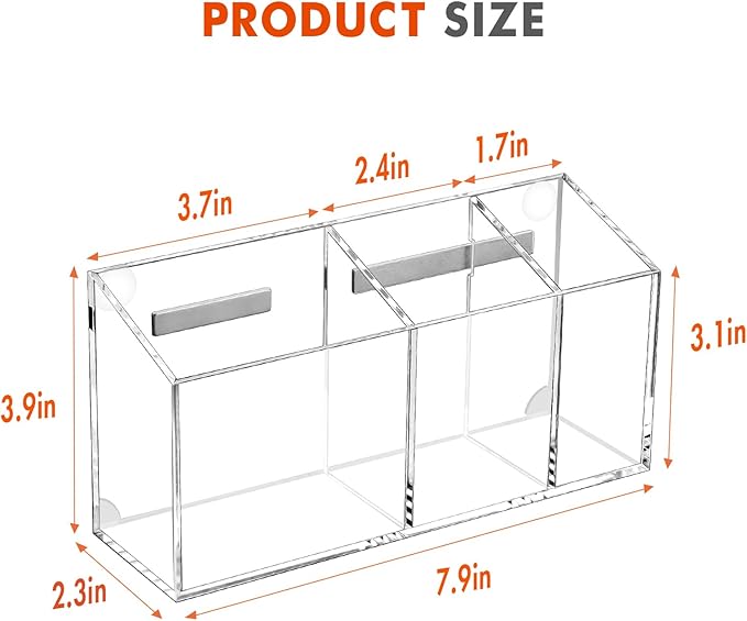 Banafich Magnetic Dry Erase Marker Holder, Acrylic Magnet Pen Holder - Image 7