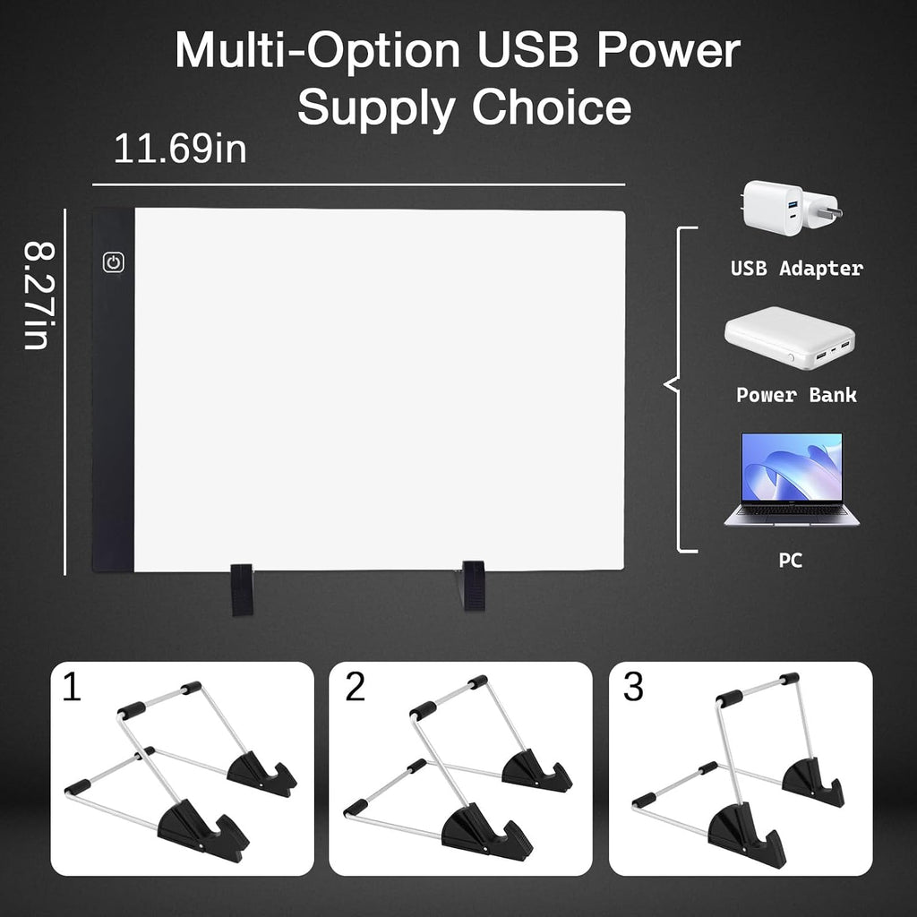 fangzh diamond painting storage accessories kit with a4, close-up detail