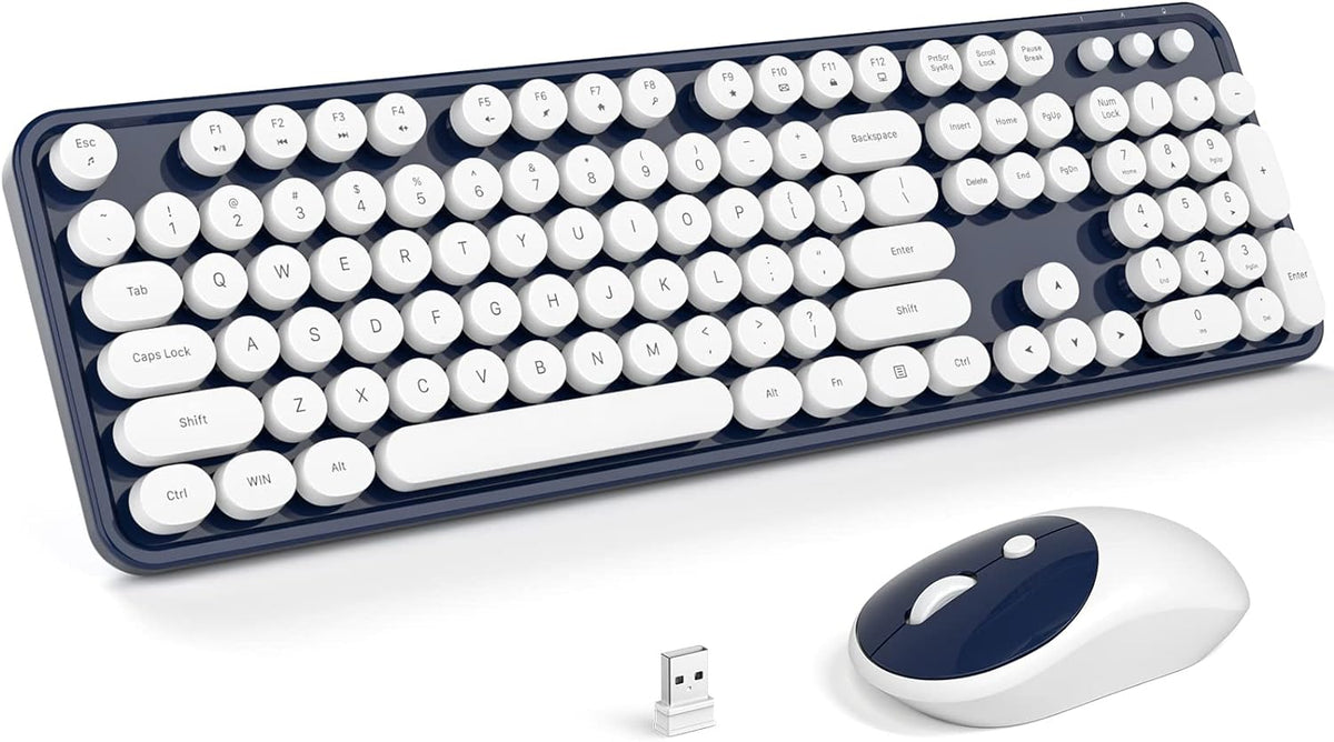 MOFII Wireless Keyboard and Mouse Combo, Computer Full Size 2.4G Plug and Play