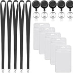 YOUOWO 5 Pack Black Lanyards - Image 2