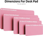 YSAGi Leather Desk Pad Protector, Office Desk Mat, Large Mouse Pad, Non-Slip PU - Image 4
