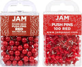 JAM PAPER Colorful Push Pins by JAMPaper