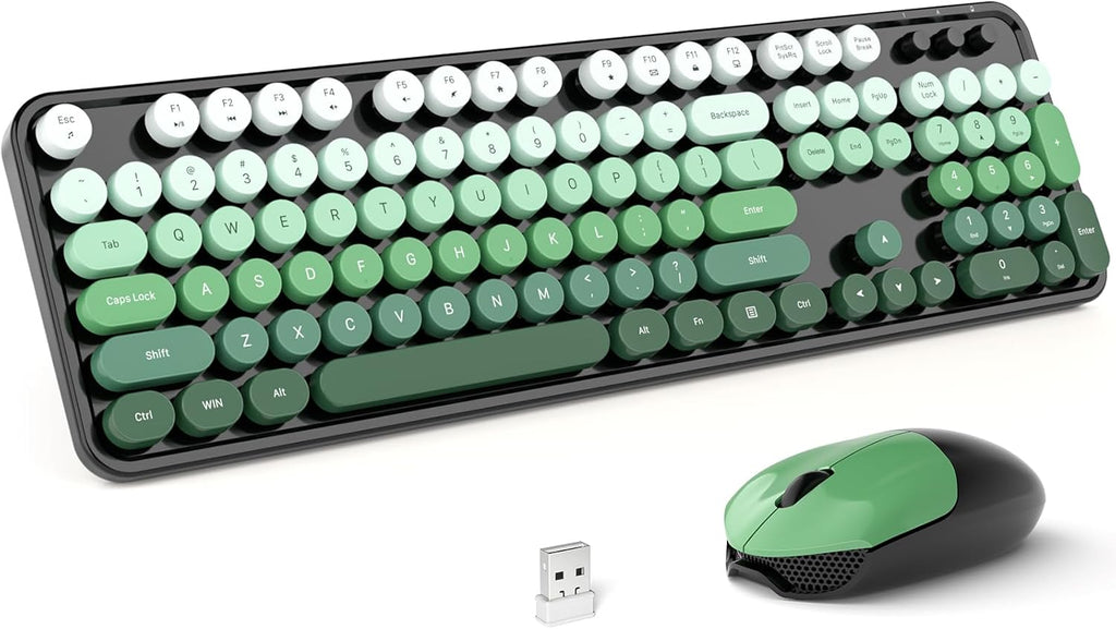 MOFII Wireless Keyboard and Mouse Combo, Full Size 2.4G Plug and Play