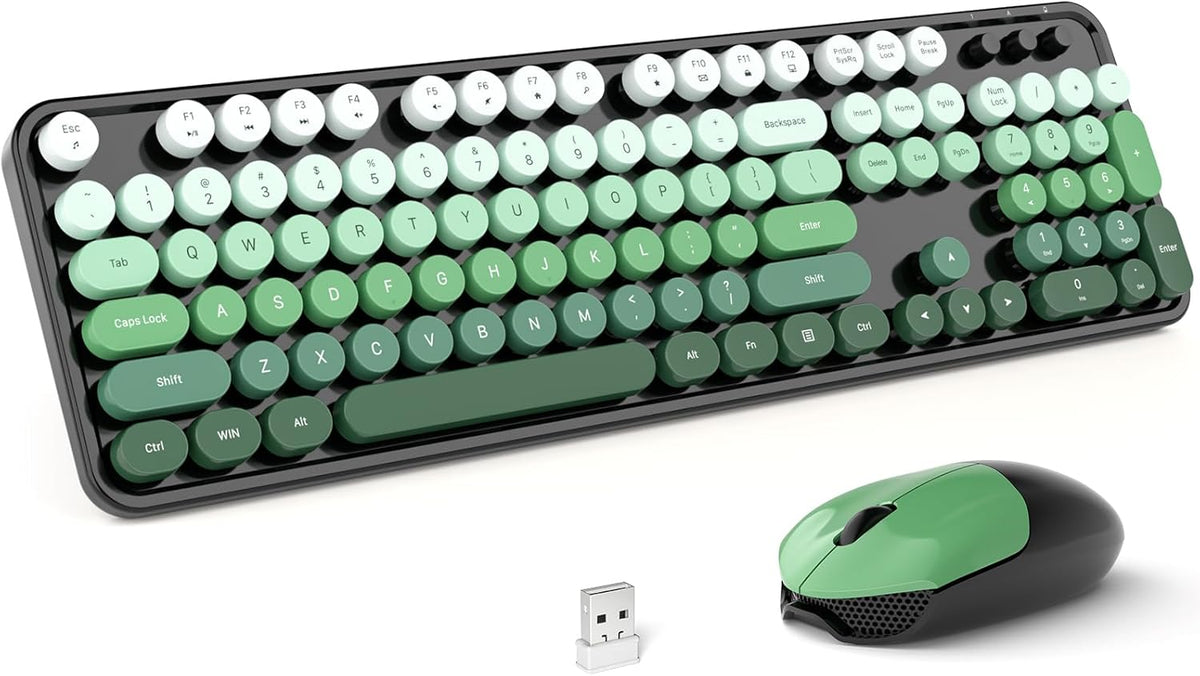 MOFII Wireless Keyboard and Mouse Combo, Full Size 2.4G Plug and Play