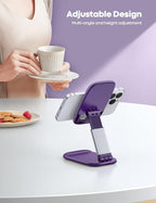 Lamicall Purple Phone Holder for Desk - Image 2