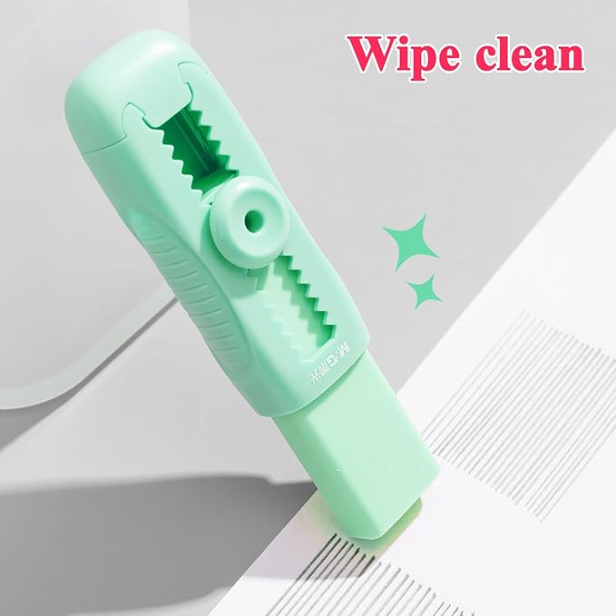 M&G 4+1 Pack Rubber Erasers Sliding Retractable Eraser, Soft Cute Erasers Push - Image 7