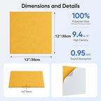 UNECHO 12 Pack 12" X 12" X 0.4" Acoustic Panels - Image 3