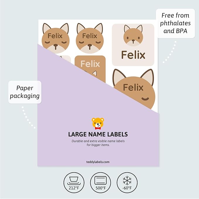 Large Name Labels for Kids - Image 3
