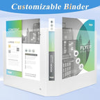 CIXILDTS 1.5-inch D Ring Binders, Fit US Letter Size Paper, 1-1/2" 3 Slant-D - Image 5
