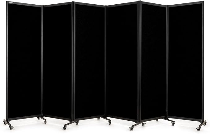 Upgrade Version Room Partition and Divider, Freestanding Rolling Dividers by StrongBird