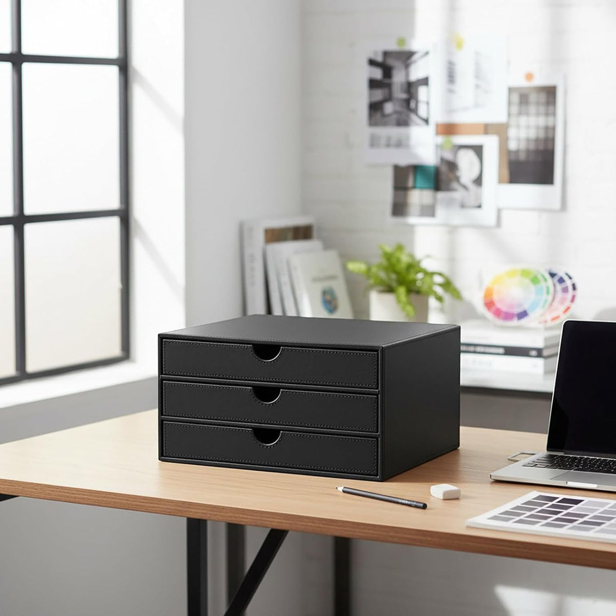 UnionBasic Document Organizer, 3-Drawer File Cabinet Document Storage Box, Of...