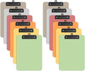 Zoenley A4 Plastic Clipboard Set of 12, Dark Colorful 12.5 x 9 Letter Size by Unknown