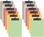 Zoenley A4 Plastic Clipboard Set of 12, Dark Colorful 12.5 x 9 Letter Size by Unknown