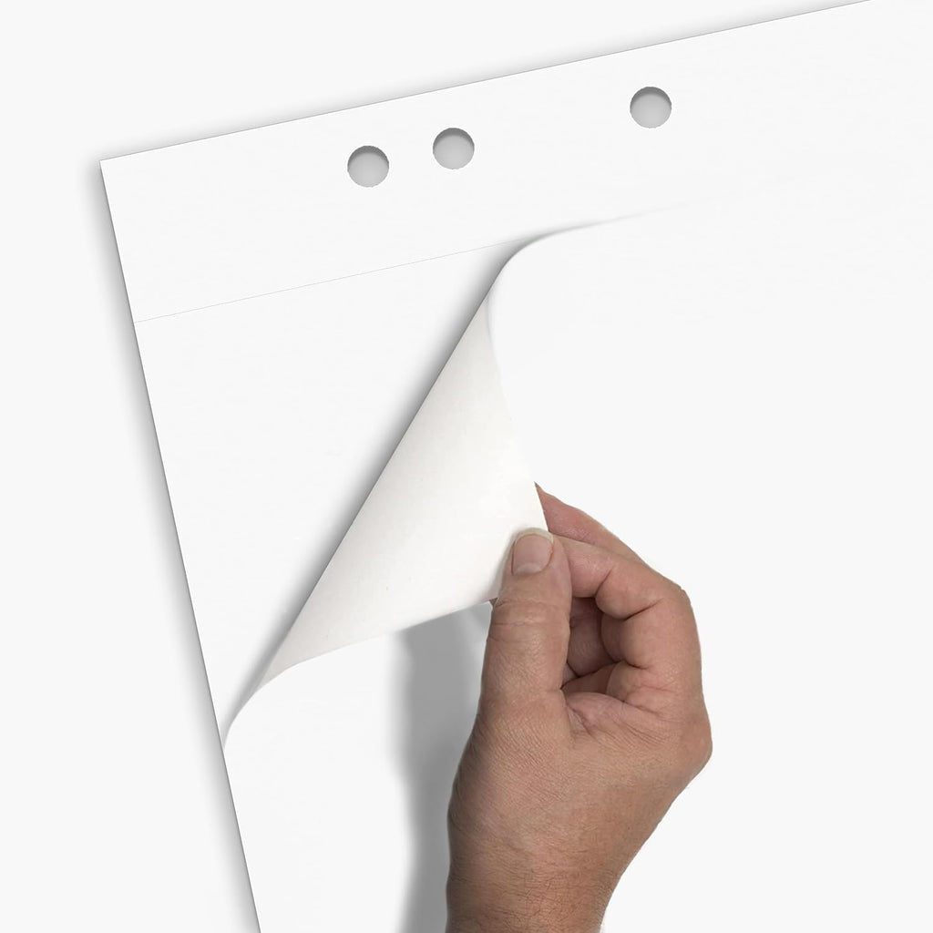 Limit 1 x flipchart pad, blank, pad with 20 sheets, 80 g/m² paper, 6 holes
