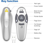 QUI Presentation Clicker Wireless Presenter Remote Clicker - Image 7