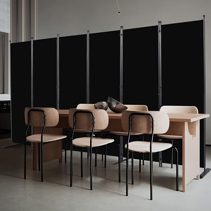 CHOSENM Room Divider, 6 Panel Folding Privacy Screens - Image 7