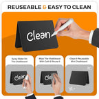 12 Pack Mini Chalkboard Signs for Food, 4”x3” Small Reusable Chalk Board Signs - Image 3
