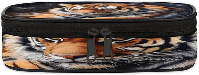 Pardick Pencil Case，3D Tiger Big Capacity Pencil Pouch Coin Pouch Stationery - Image 3