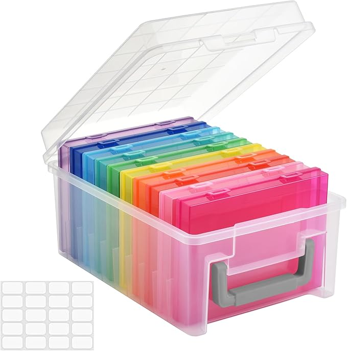 Photo Storage Box 5 x 7 Inches, 10 Inner Extra Large Photo Boxes by PAKCHOICE