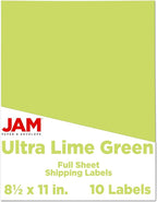 JAM PAPER Full Sheet Shipping Labels by JAMPaper
