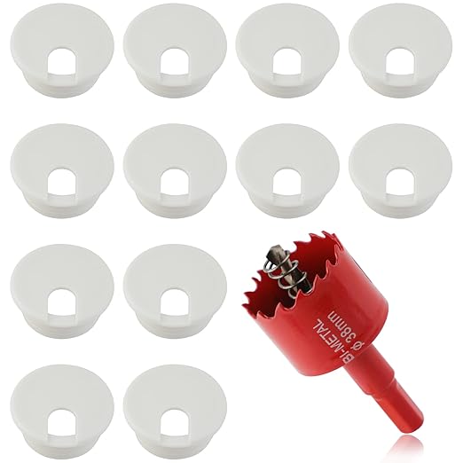 1.5 Inch Desk Grommet, 13 Pieces Cable Grommet, Desk Hole Cover by KITANIS