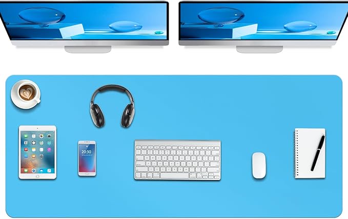 Boutilon Leather Desk Pad Protector, Non-Slip Mouse Pad, Laptop Desk Pad by Boutilon