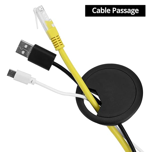 QWORK Desk Grommet –100 Pack 2 in Cable Gromme, Plastic Desk Cable Hole Cover - Image 6
