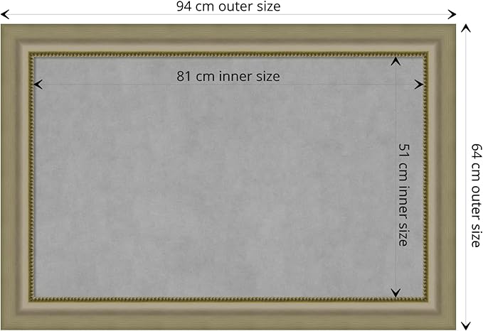 Amanti Art Silver Framed Magnetic Board 25x37 Large Vision Board - Image 4