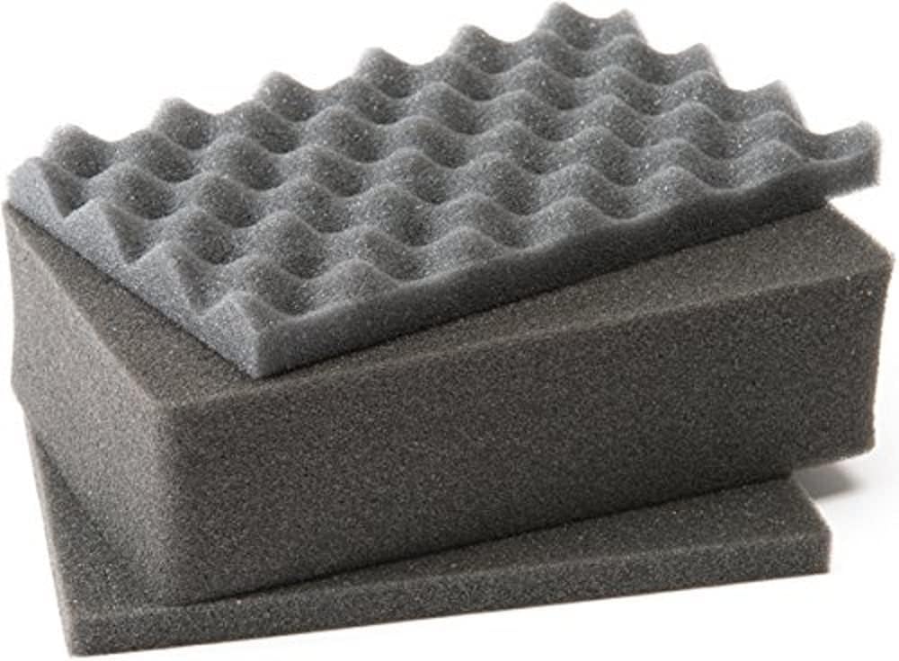 Pelican 1401 Foam Set (3-Piece) | Customizable foam set with shock absorption for Pelican 1400 cases, electronics and cameras