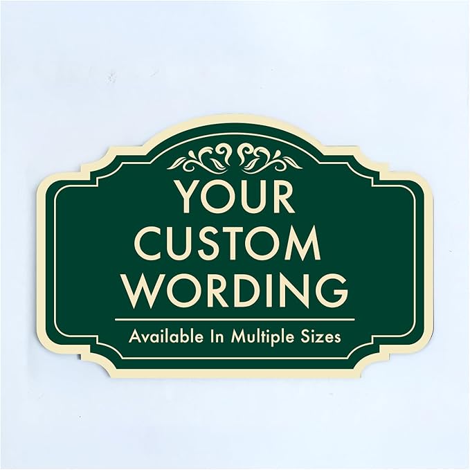 Custom Decorative Outdoor Metal Sign, Personalized Aluminum, Customized Driveway by SpeedyOrders