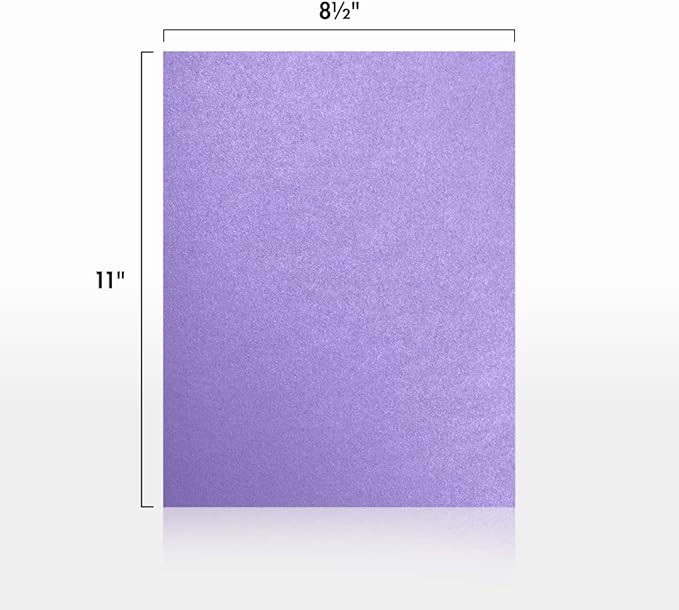 LUXPaper 8.5" x 11" Cardstock | Letter Size | Amethyst Metallic | 105lb. Cover - Image 2
