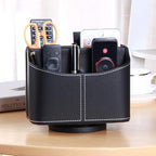 Remote Control Holder 360 Degrees Rotatable Desk Stationery Supply Organizer PU - Image 6