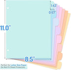 Forvencer 48Pcs/6Set Binder Dividers - Image 2
