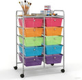 GLACER 10 Drawer Rolling Cart, Storage Cart by GLACERGrowupinhappiness