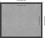 Amanti Art Black Framed Magnetic Board 43x51 Oversize Vision Board - Image 4