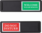 Do Not Disturb/Welcome Door Sign, Sliding Privacy Indicator Sign by AMAZINGSUN