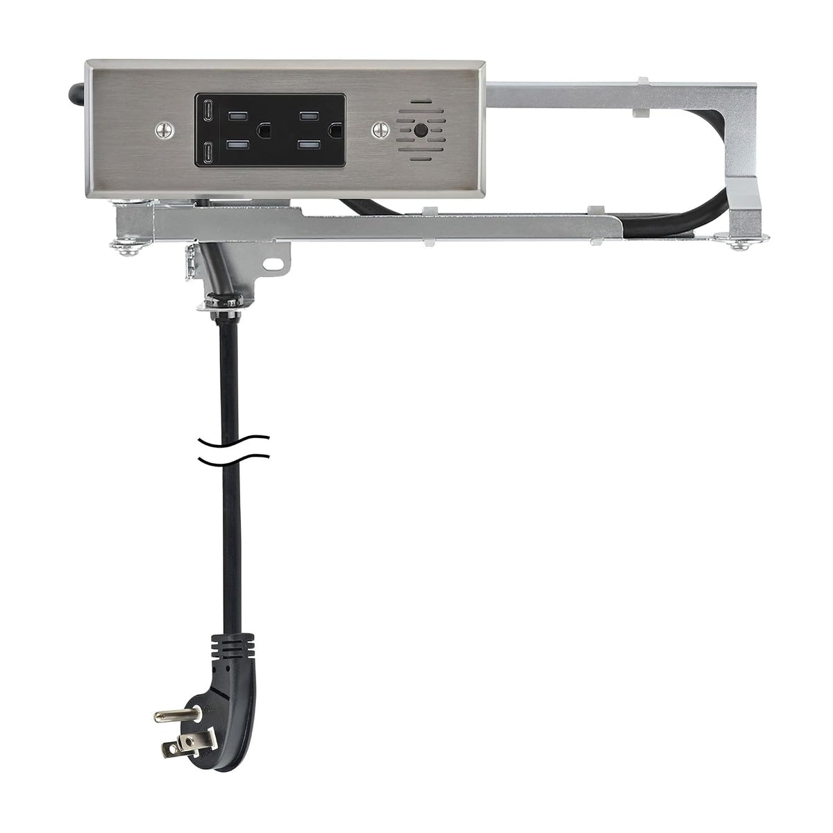 Docking Drawer Blade in-Drawer Outlet, 2 USB-C & 2 AC, Stainless Steel
