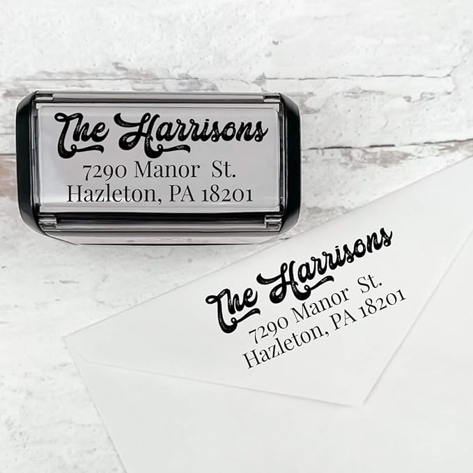 Self Inking Modern Address Stamps | Custom Return Address Stamper by 904Custom