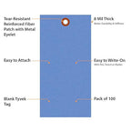 SmartSign Blue Blank Tyvek Shipping Tags - Image 4