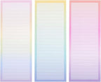 6 Pack Magnetic Notepads for Refrigerator, To Do Lists, 3.5x9 inch Pastel - Image 9