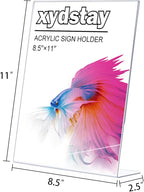 xydstay 12pack 8.5x11 Acrylic, L Shape Clear Plastic, Menu Holder, Unbreakable - Image 4