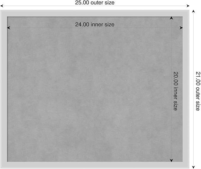 Amanti Art Silver Framed Magnetic Board 21x25 Medium Vision Board - Image 2